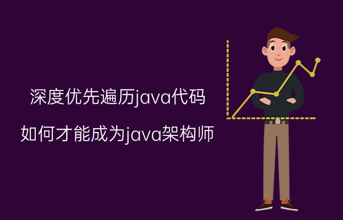 深度优先遍历java代码 如何才能成为java架构师？我为大家来分析一下？